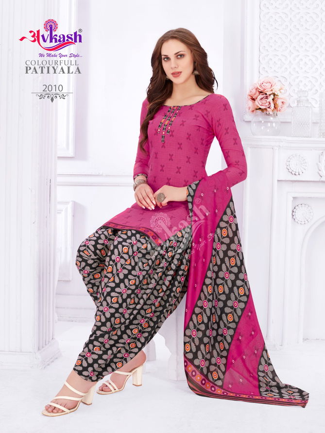 Avkash Colourfull Patiyal 2 Casual Daily Wear Cotton Printed Collection